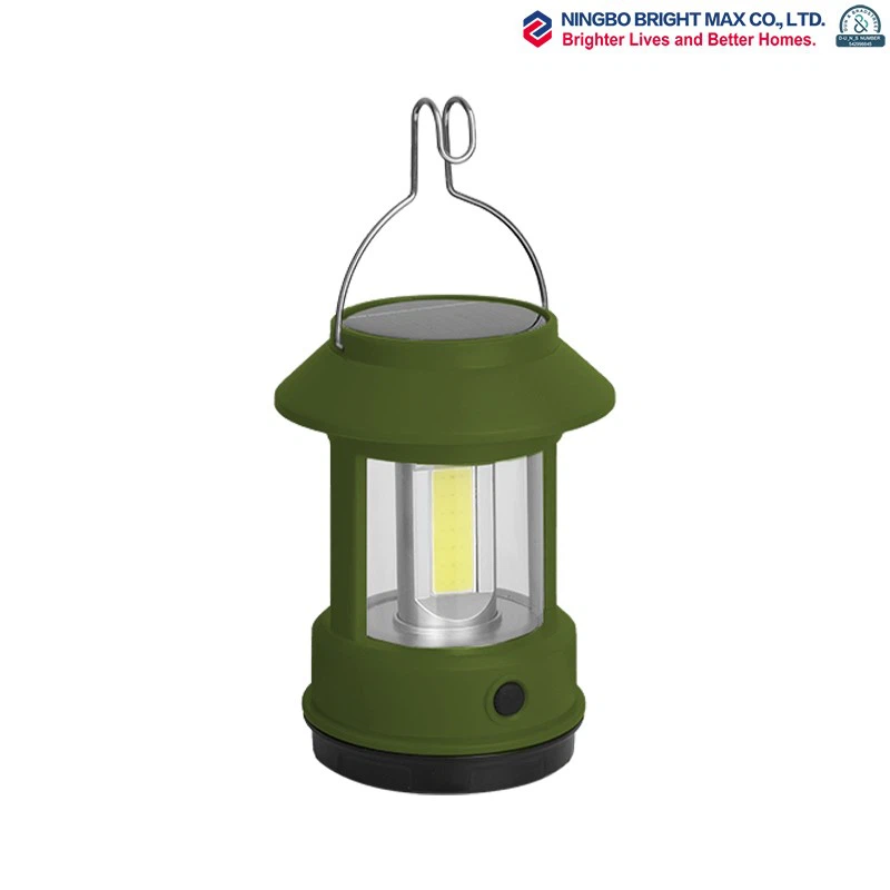 solar camping lantern with hook